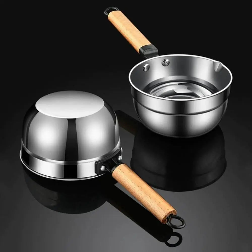 304 Stainless Steel Water Scoops Multipurpose Hanging Soup Ladle Wooden Handle Large Capacity Water Spoon Kitchen Cooking
