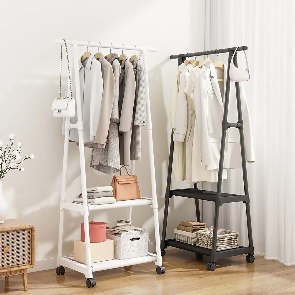 Hat Rack Triangle Hat Rack With Wheels Mobile Multi-Layer Storage Rack Hanging Clothes Rack Drying Rack Simple And Modern