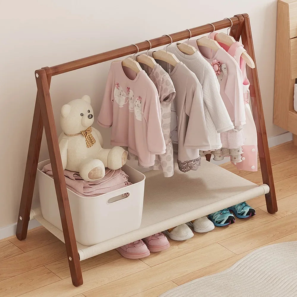 Floor Folding Clothes Hanger Bathroom Hanger Towel Rack Home Multifunction Practical Simple Moistureproof Coat Storage Shelves